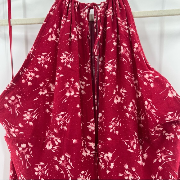 Lover the Label Mimosa Floral Midi Dress in Red size 6 - Picture 5 of 8